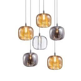 Pendant Lamps Modern Apple Crystal Ball Lights Luxury Bedroom Living Room Nordic Restaurant Bar Window Hanging FixturesPendant