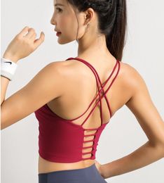 Sexy Backless Naked Feel Sport Fitness Workout Bras Vest Women Buttery Soft Stretchy Yoga Gym Athletic Crop Top Brassiere