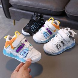 Spring Autumn Kids Shoes Toddler Girls Tenis Boys Sports Shoes For Children Pu Leather Flats Kids Sneakers Casual Shoes 2130 220520