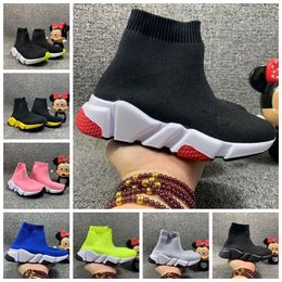 2022 with box designer Kids Sock Shoes for Boys Socks Child youth basketball Trainers Teenage Light and comfortable girl Sneakers Running Chaussures track sneakers