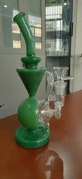 8.8-inch half ball green hookah recycler, glass cigarette gun, oil drilling rig, free horn bowl