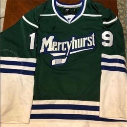 Customize Nik1 tage Mercyhurst Road #19 Best Hockey Jersey Embroidery Stitched or custom any name or number retro Jersey