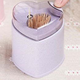 Other Household Sundries Automatic Toothpick Holder Container Wheat Straw Kitchen Toothpick Bottle Toothpick Box Container Dispenser Holder