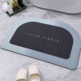 Water Absorption Quick Drying Foot Pad in Bathroom Entrance Bedroom Imitation Diatom Mud Soft Carpet Floor