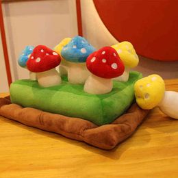 Creative Mushroom Picking Game Baby Educational Toy Pick Off Pcs Mushrooms In Glass Floor Funny For Kids J220704