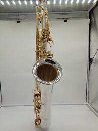 2022 MFC Tenor Saxophone T-9937 T-WO37 Silvering Gold Keys Sax Tenor Mouthpiece Ligature Reeds Neck Musical Instrument