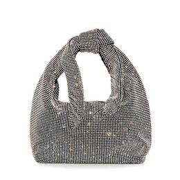 dinner bags Handmade Bling Rhinestone Evening Handbags Sparkling Crystal Top Knot Handle Women Purses Luxury Clutch Party Bag 220704
