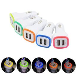 usb car chargers Led light phone charger Power Adapter For Samsung Galaxy htc pc gps