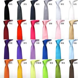 Groom Ties 24 Colours 5cm Casual Narrow Arrow Ties Fashion Skinny Necktie Candy Colour Slim Ties