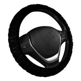Steering Wheel Covers Car Cover Braided Handle Ice Silk Set Sponge Protector Universal Inner Ring InSteering CoversSteering