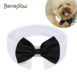 Benepaw Adjustable Pet Dog Bowtie Collar Fashion Comfortable Party Wedding Holiday Cat Puppy Neck Tie For Small Medium Dogs 201030