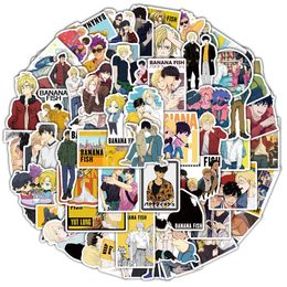 Waterproof sticker 50/100 Pcs Japanese Anime BANANA FISH Stickers for Laptop Luggage Skateboard Car Motorcycle Bike Kids Vinyl Decals Sticker Bomb Car stickers