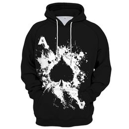 Poker graphic 3d printed hoodie sweatshirt male spring autumn unisex streetwear pullover jacket casual men clothes 220725