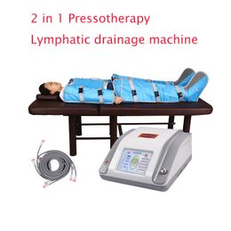 2 in 1 far Infrared pressotherapy slimming machine lymphatic drainage detox Air Pressure full body masssge slim suit physical therapy machine