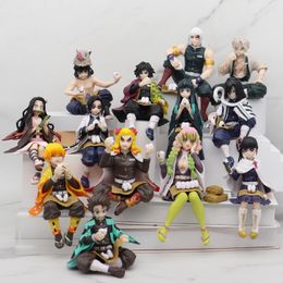 Demon Slayer Action Toy Figures Animation ornaments model dolls blind box spot wholesale