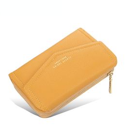 Wallets Women's Wallet Fashion Lychee Grain PU Leather Clutch Zipper Buckle Horizontal Coin Purse Multi-card WalletWallets