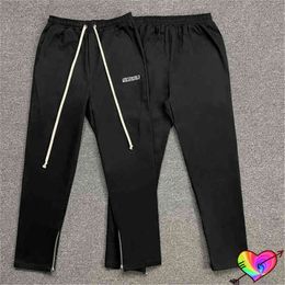 2022 Black Embroidered Askyurself Pants Men Women Drawstring Askyurself Pants Zipper Leg Sweatpants Cargo Trousers T220803