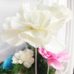 Decorative Flowers & Wreaths Artificial Foam Large Rose Fake Flower Head Wedding Background Wall DIY Decoration Home DecorationDecorative