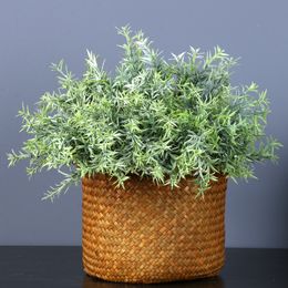 Artificial Flowers Snapdragon Bouquet plastic evergreen fern bunch greenery plant for home decor