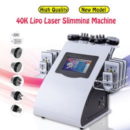 2022 New Arrival 6 In 1 40K Ultrasonic Cavitation Vacuum Radio Frequency Laser Massager lipo Laser Slimming Machine for home use