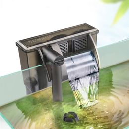110240V Sunsun HBL Fish tank rium Filter Waterfall Style with Oil Surface Skimmer Y200917