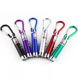 New Multi-functional 3 in1 LED Laser Light Pointer Key Chain Flashlights Mini Torch Flashlight Money Detector Light