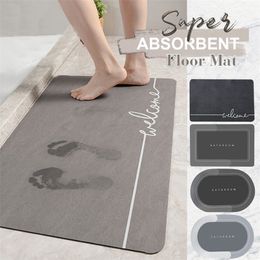 Super Absorbent Bath Rug Quick Drying room Mat Napa Skin Tub Side Area Non-slip Floor s Oil-proof Kitchen 220401