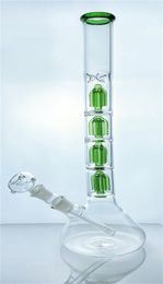 Borosilicate glass hookah pipe 4 percs 17 inches high GB154 bong
