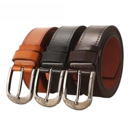 Belts Leather Belt Men Antique Male Pu Wide Waist Pin Buckle Fashion Designer For Waistband GirdleBelts