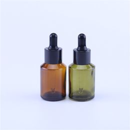 200pcs 30ML Empt Dropper Bottles Oblique Shoulder Glass Essential Oil Liquid Aromatherapy Pipette Perfume Container