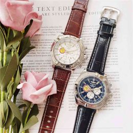 Luxury Watches for Men Mechanics Wristwatch Original Breits Watch Full-featured Six-pin Es Stainless Steel Waterproof X6gt Designer