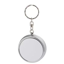 Party Favor Event Supplies Festive Home Garden Mini Round Keyring Sublimation Blank Ashtray Keychain Dht79