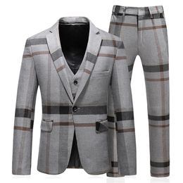 3 pieces terno masculino slim fit good quality fashion striped mens suits designers plus size 5xl T200319