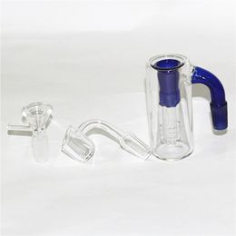 Hookahs 3.35 Inch Glass Bong Catchers 14mm Thick Pyrex Glass Bubbler Ash Catcher 90 Degree Ashcatchers for Water Pipes