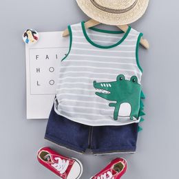 Clothing Sets Boys Toddler Boy Clothes Kids 2022 Summer 2 Pieces Vest Pants Baby Boutique