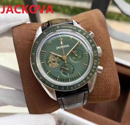 Top Brand all dials working classic designer watch 42mm Luxury Fashion Original Buckle Designer Men Watches Large dial man quartz clock stopwatch Wristwatch