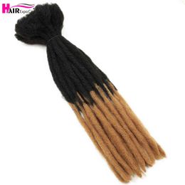 22 Inch Dreadlocks Crochet Braids Hair Synthetic Faux Locs For Men And Women Ombre Braiding Extensions Expo City 220610