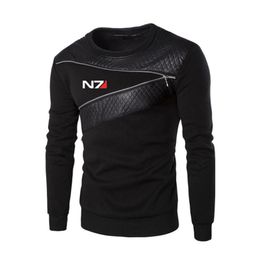 Men's Hoodies & Sweatshirts Game Mass Effect N7 Printed Mens Autumn Winter Streetwear Fleece Pullover Sweatshirt Fashion Hoodie Casual Hip H