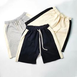 Masculino shorts de designer de verão moda moda listrada listrada e confortável e confortável roupas de rua feminina