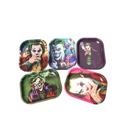 Wholesale Custom Logo Cartoon Rolling Tray for Hand Cigarette Paper Roller Blank Tobacco Tin Smoking Small Metal Trays Rolling Tray