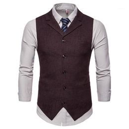 Men's Vests 2022 Wedding Dress High-quality Goods Cotton Fashion Design Suit Vest Grey Black High-end Business Casual