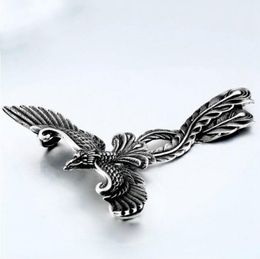 Pendant Necklaces Personality Domineering Cool Animal Phoenix Bird Shape Necklace For Men Wild Wing Jewellery