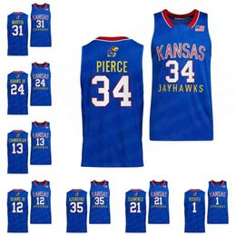 Ceo2021-22 Kansas Jayhawks College Basketball Jersey Wilt Chamberlain Udoka Azubuike Ben McLemore Christian Braun Joel Embiid Paul Pierce Danny