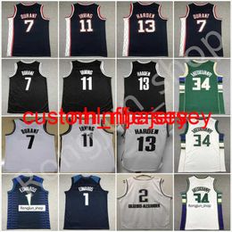 2022 75th Anniversary Diamond Stitched Basketball Jersey Kyrie James Irving Harden Kevin Durant Giannis Antetokounmpo 34 Anthony Edwards S-XXL