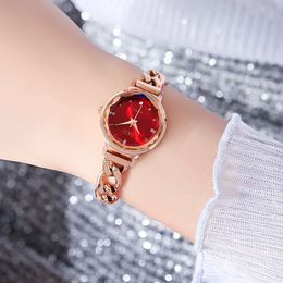 caijiamin - women Fashion watch 22mm Thin Small Plate Ins Wind Gradient Watch Ladies Personality Denim Chain Waterproof Quartz Watches