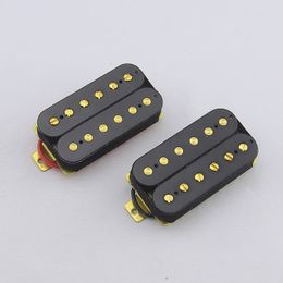 1 Set Electric Guitar Alnico Humbucker Pickups Gold Black