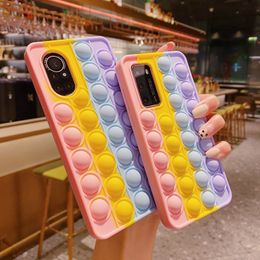 Relive Stress Cases For Huawei Mate 30 40 P30 P40 Pro Nova 5T Cover Honor 20 8X 9X 10 Lite 10i Pop Toys Push Bubble