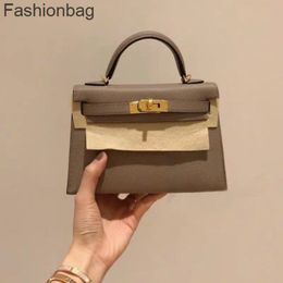 large velvet bags Canada - Bags Kellies Dudk Designer Bag h Classic Lading Handbags Fashion Designer 2022 Woman Authentic Mini Hand-held Kely Leather