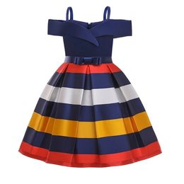 Elegant Toddler Girls Birthday Princess Dress Kids Evening Party es For Wedding Children 2 3 4 5 6 7 9 10 Year 220426