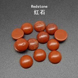 4/6/8/1012/14MM Gemstone Cabochons Natural Synthetic Stone Beads Red Jasper Cabochons for Earring Necklace Bracelet